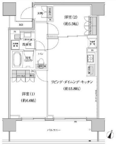 パークハビオ渋谷本町レジデンス  間取り