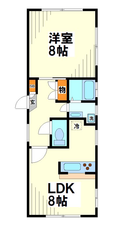 T・フラット  間取り図