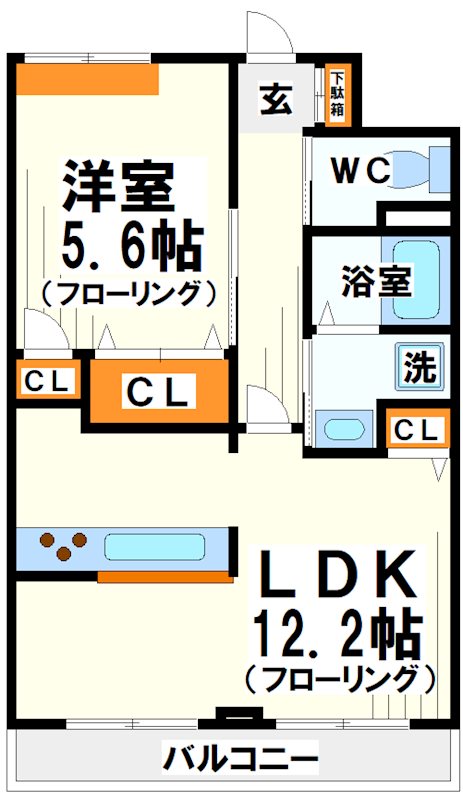 オーソレイユ    間取り