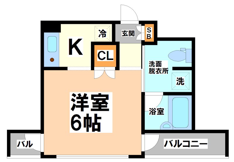 アベリア明大前 間取り図