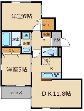 エルミタージュ武蔵野 間取り図