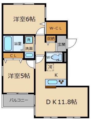 エルミタージュ武蔵野 間取り図