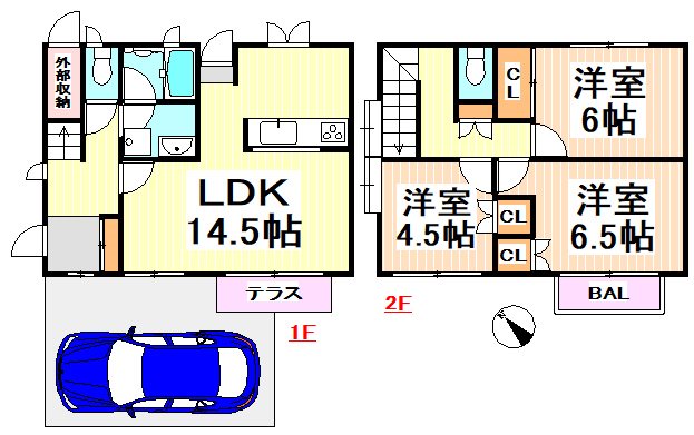 アベニュー浜田山 間取り図