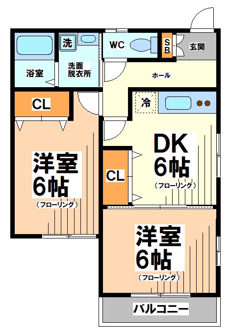 コスモハイツＡ  間取り図