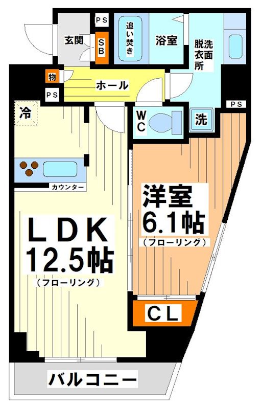 カスタリア初台Ⅰ 間取り