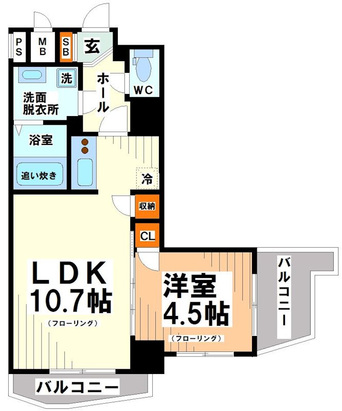 カスタリア初台Ⅰ 間取り