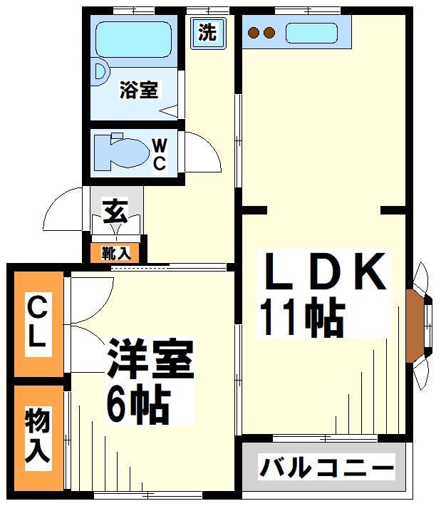 パレス中和泉  間取り図