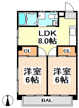 アドバンス明大前 間取り図