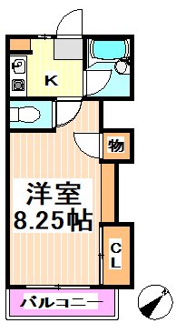 コーポパストラール  間取り図