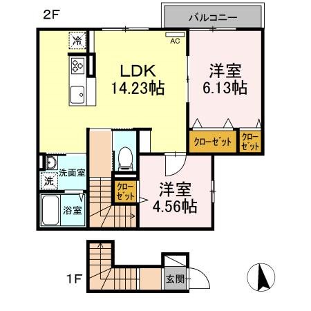 アナシエ和泉B 間取り