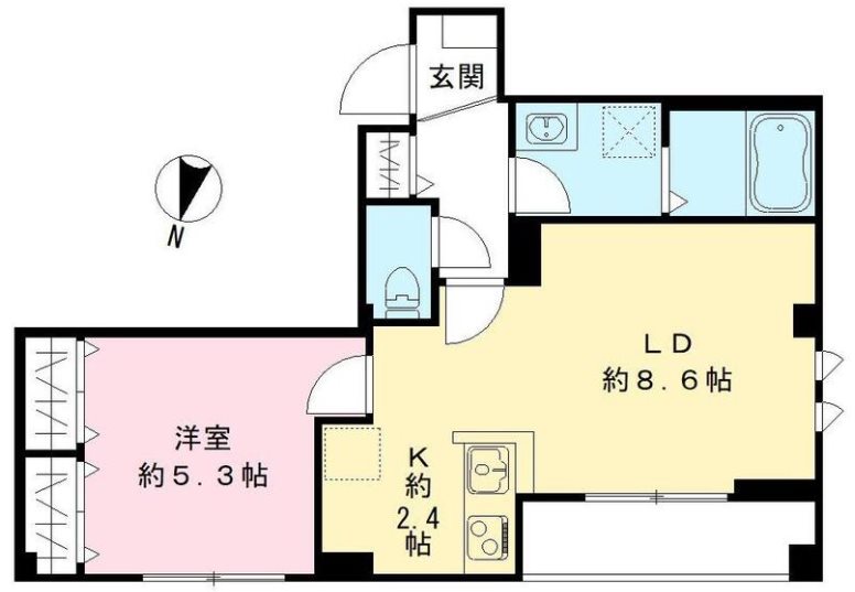 グランジャルダン明大前 間取り図