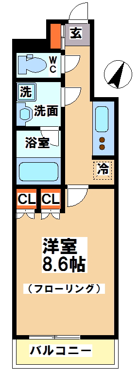 ヴィセオ幡ヶ谷  間取り