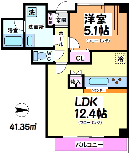 チュリス明大前 間取り図