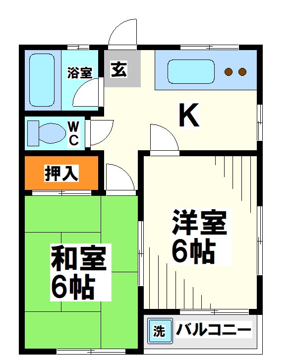 高田コーポ 間取り図