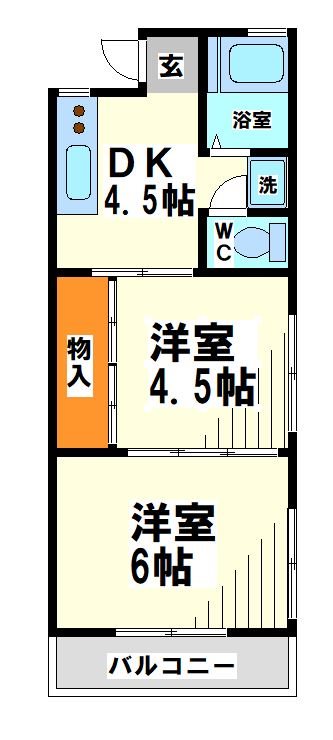 フレンドリーハイツ  間取り図