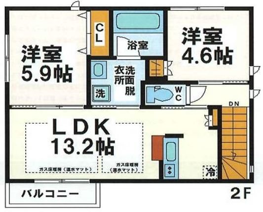 （仮称）鈴木様邸新築テラスハウス A棟 -弊社管理物件- 間取り