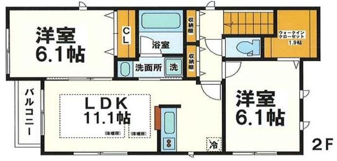 （仮称）鈴木様邸新築テラスハウス B棟 -弊社管理物件- 間取り