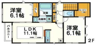 鈴木様邸B棟　弊社管理物件 間取り