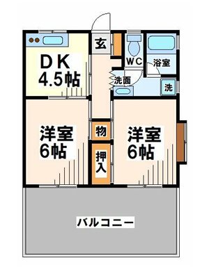 ハイム白糸 間取り図