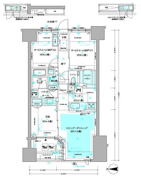 ディームス方南町  間取り