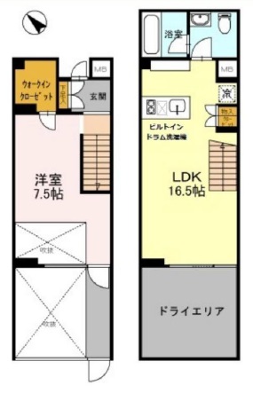 カスタリア初台Ⅱ 間取り