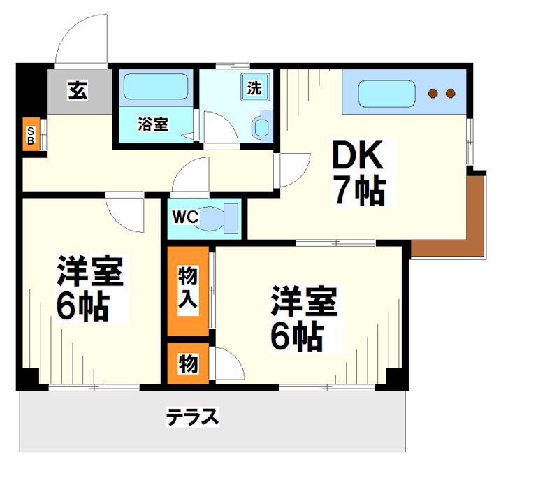 サンハイム白糸  間取り