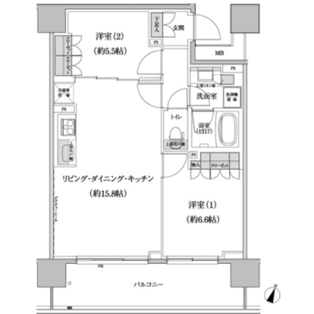 パークハビオ渋谷本町レジデンス 間取り