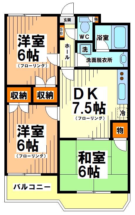 パークサイド波良  間取り