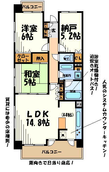 クラッサ調布  間取り