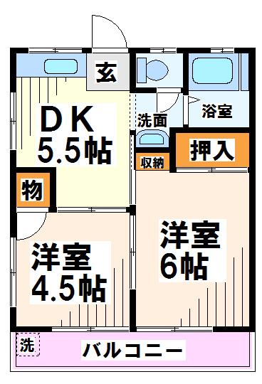 小勝コーポ    間取り