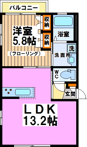 メゾン　ソレイユ 間取り