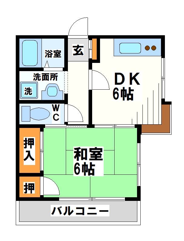 サンハイム白糸  間取り