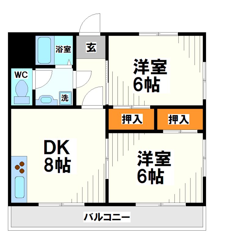 栄和第一コーポ   間取り