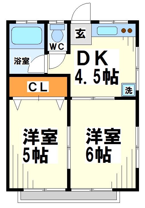 阿住アパート  間取り