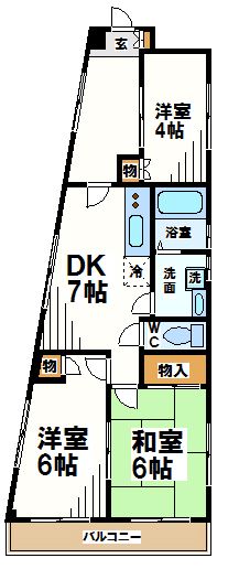 チェディ調布 間取り