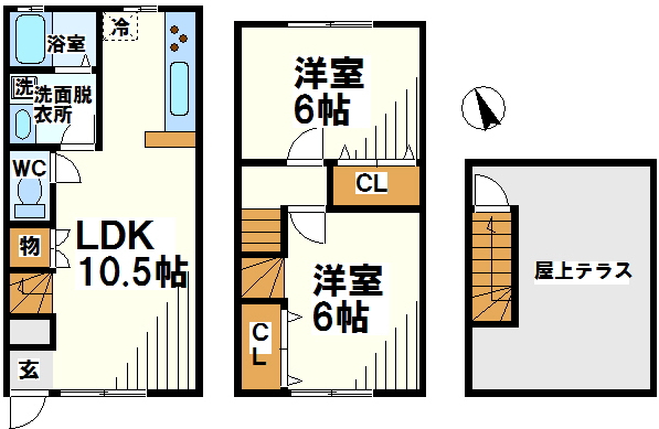 シャトーＫ   間取り