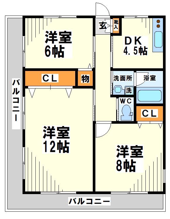 エクセル調布  間取り