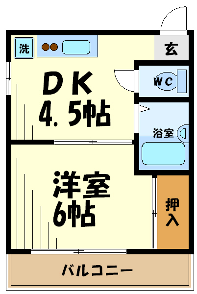 ツキムラマンション  間取り