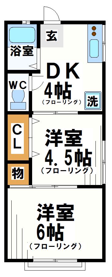 コーポグリーンロード  間取り