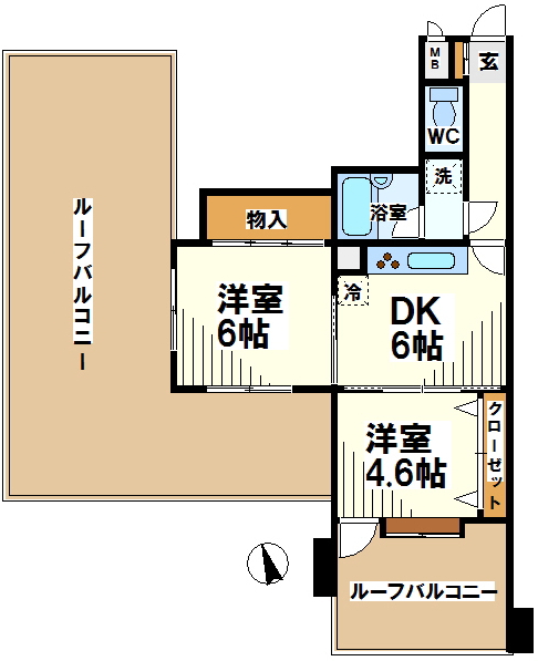 ライオンズマンション調布多摩川  間取り