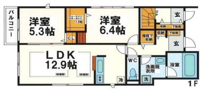 鈴木様邸C棟 　弊社管理物件 間取り