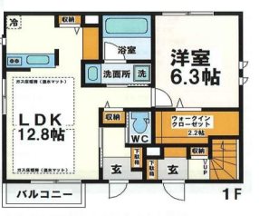 鈴木様邸A棟　弊社管理物件  間取り