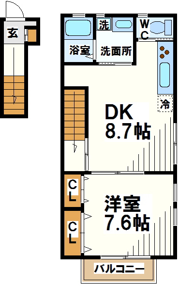 グレースケイ   間取り