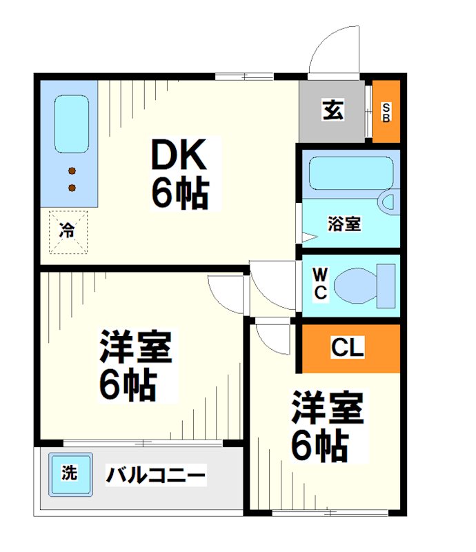 川重コーポ【当店限定物件】  間取り