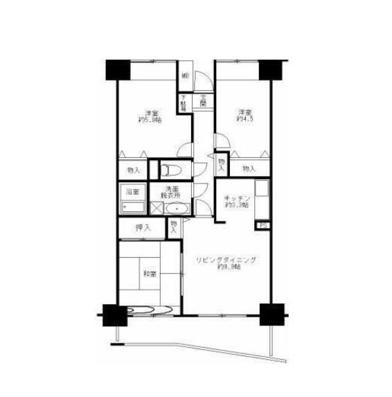 ロンディネ調布    間取り