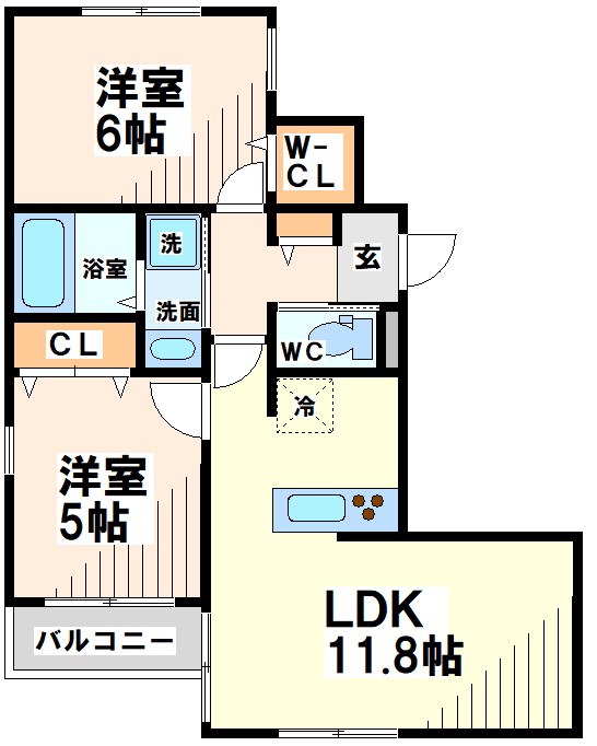 エルミタージュ武蔵野 間取り