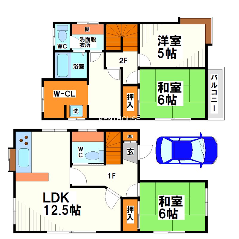 青柳3丁目戸建 間取り