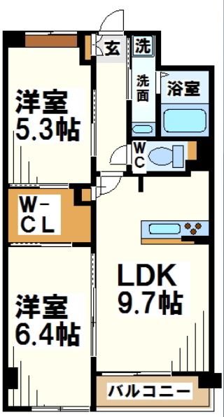 アムールエスパス  間取り