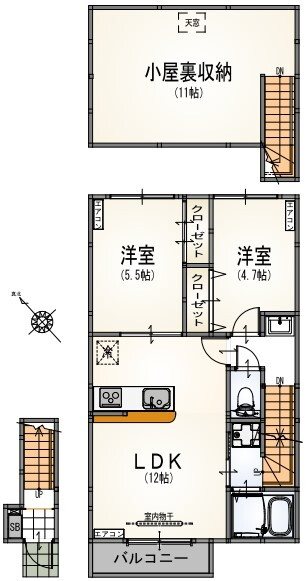 アルマコート千歳烏山 間取り図