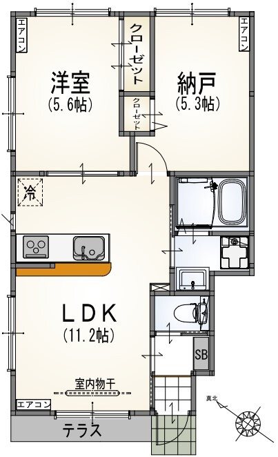 アルマコート千歳烏山 101号室 間取り